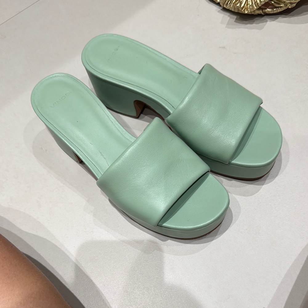 Margo Light Green Mules